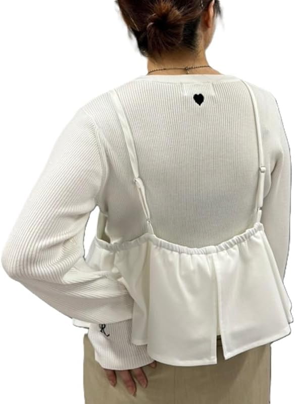 MAGALI マガリ コットン ダンテル フリル ブラウス レディース